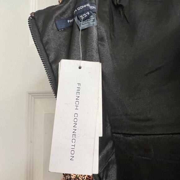 French Connection - Gold & Black Sequins Dress 8 AMAZING 🤩 - Picture 6 of 6